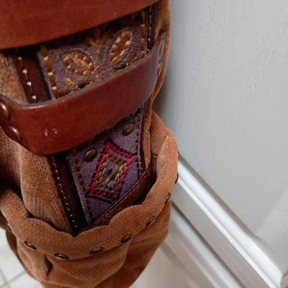 Fossil Tan Canvas and Leather Messenger Bag - Picture 8 of 14